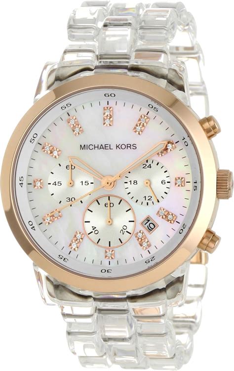 michael kors watch link|michael kors clear band watch.